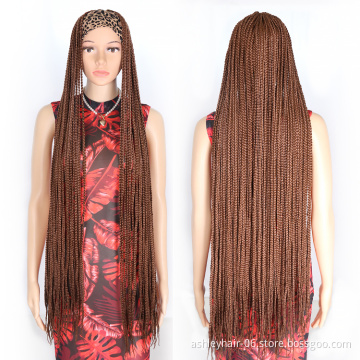 Julianna Kanekalon Synthetic Large Knotless Wholesale Hot Quality Cheap Price Crochet Braid Hair Ombre Box Braid Hair Box Braids